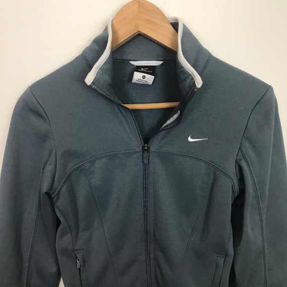 Nike Jackets & Blazers - Nike Therma Fit Women XS Gray Full Zip Jacket